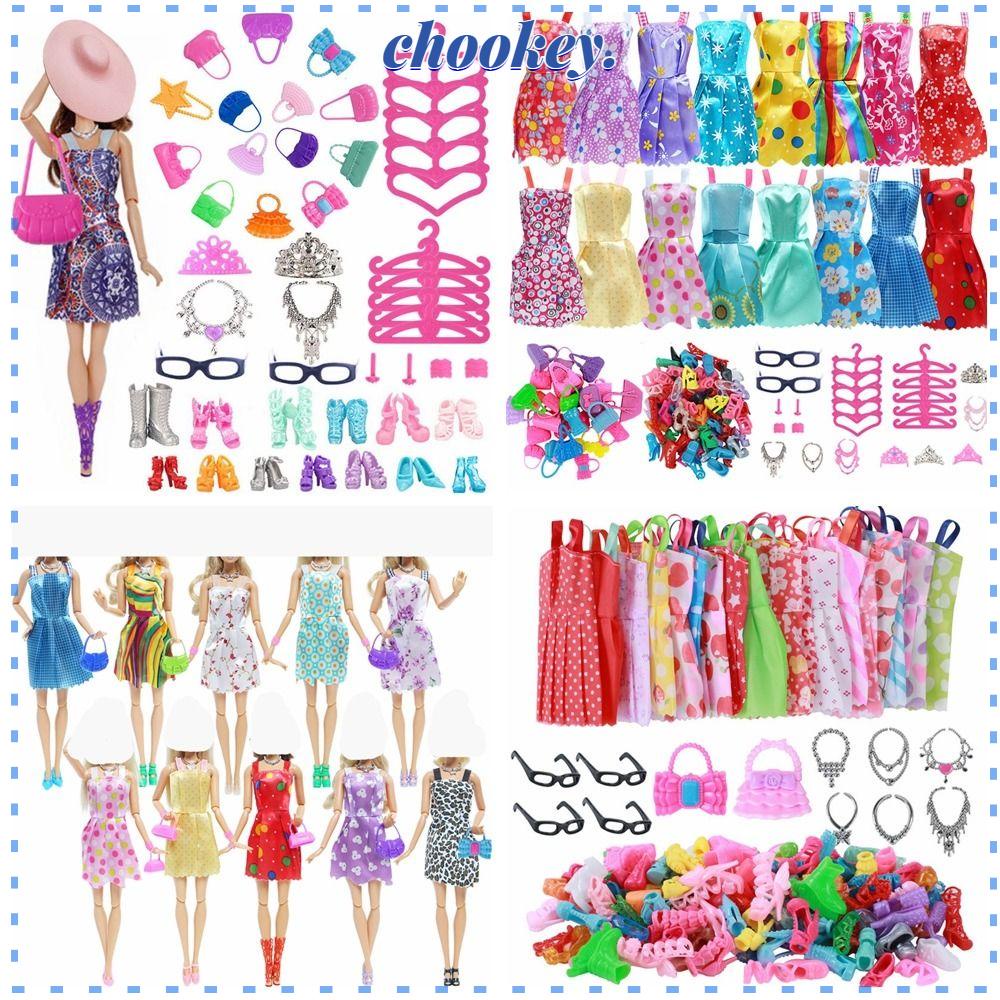 CHOOKEY 1 Bộ Phụ Kiện Quần Áo Cho Búp Bê
