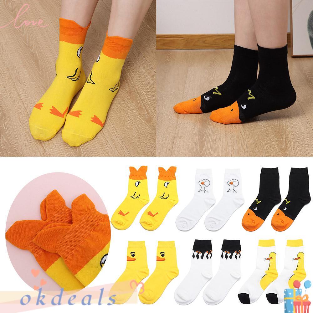 OKDEALS Vớ Cổ Cao Họa Tiết Hoạt Hình Giữ Ấm Thấm Hút Mồ Hôi Thoáng Khí