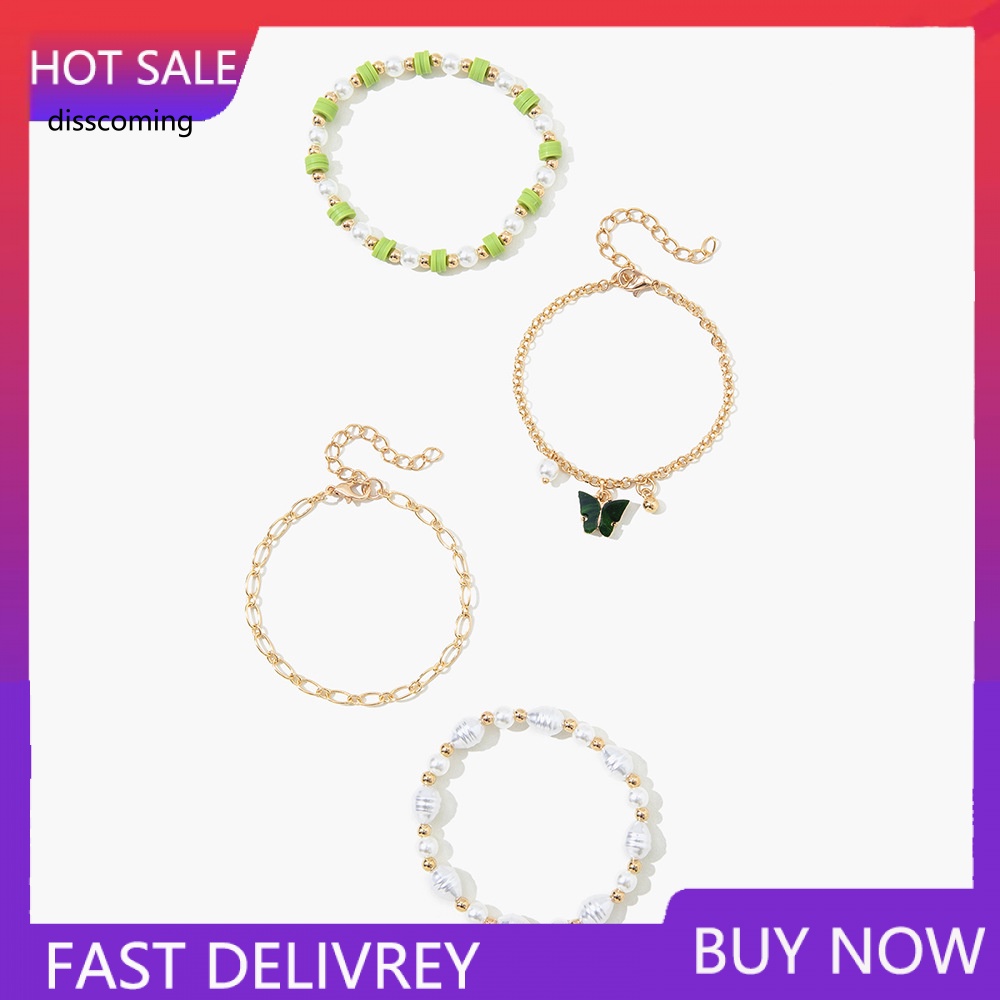 Áo Khoác SL SL Kiểu Dáng Trẻ Trung Năng Động| Vòng Tay Hạt Đất Sét polymer Nhiều Màu Hình Bướm