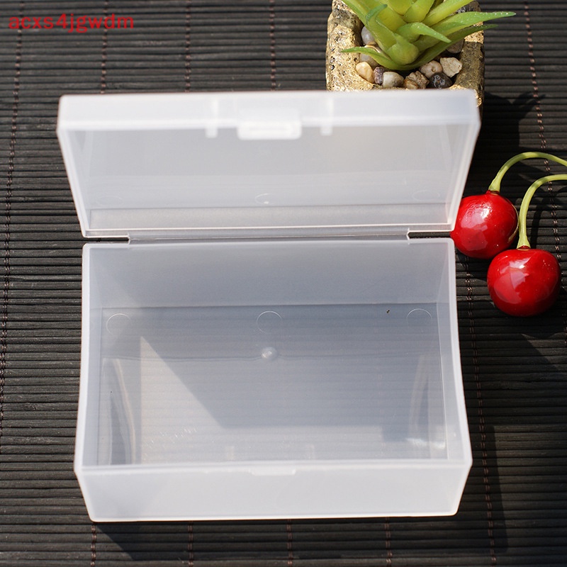 [Acxs4jgwdm] hộp nhựa mini hộp hình chữ nhật Hộp mờ hộp đóng gói Hộp lưu trữ hộp đựng đồ trang sức bền chắc chống bụi