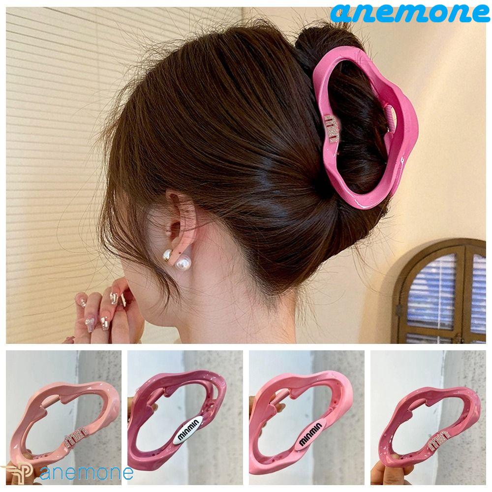 ANEMONE Kẹp Tóc Hình Đám Mây Rỗng Đính Đá Sáng Tạo Cho Nữ