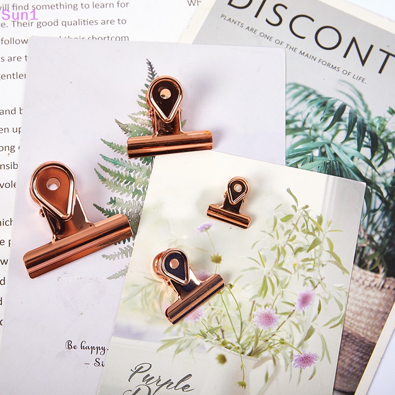 Sun1 &gt; Kẹp Tài Liệu Giấy Tờ Bằng Kim Loại Nhiều Màu Sắc Vintage Chất Lượng Cao Sắp Xếp Gọn Gàng