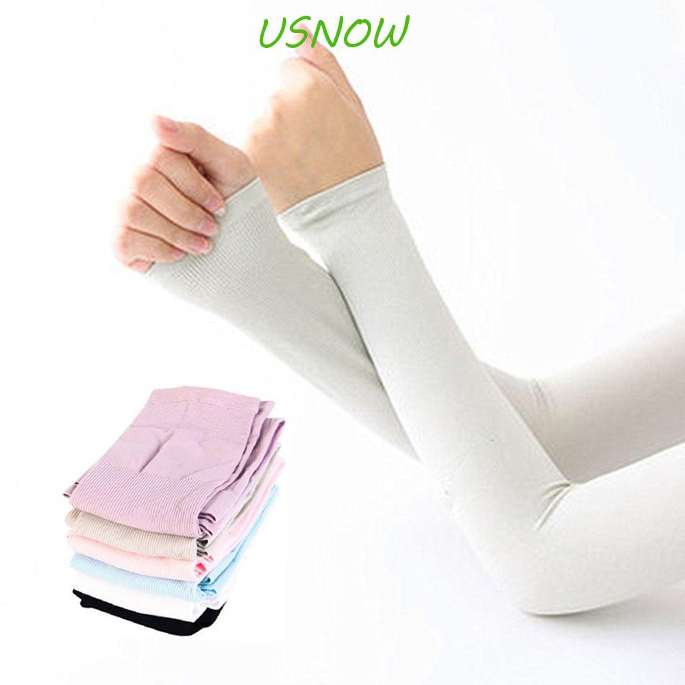 USNOW 1 Cặp Găng Cánh Tay Chống Nắng / Chống Tia UV Khi Lái Xe / Đạp Xe Ngoài Trời Giữ Ấm Cho Nữ