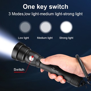 Đèn Pin Led Scuba 3 * XHP70 Siêu Sáng