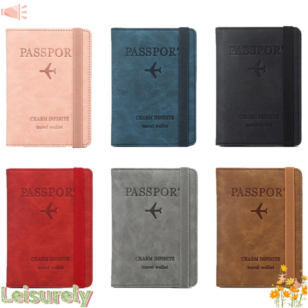 LEILY Vỏ Bọc Hộ Chiếu Chất Liệu Da Co Giãn