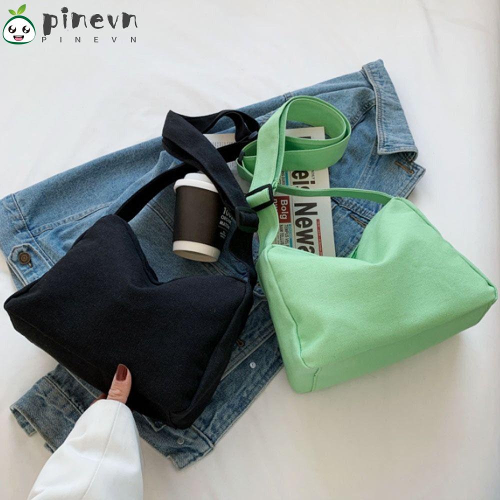PINEVN Túi Xách Canvas Kiểu Dáng Đơn Giản Thời Trang