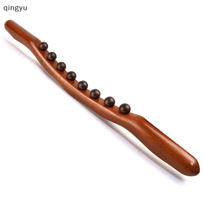 Gậy Mát Xa Gua Sha 8 Hạt Bằng Gỗ Carbon Lưng Cơ Thể