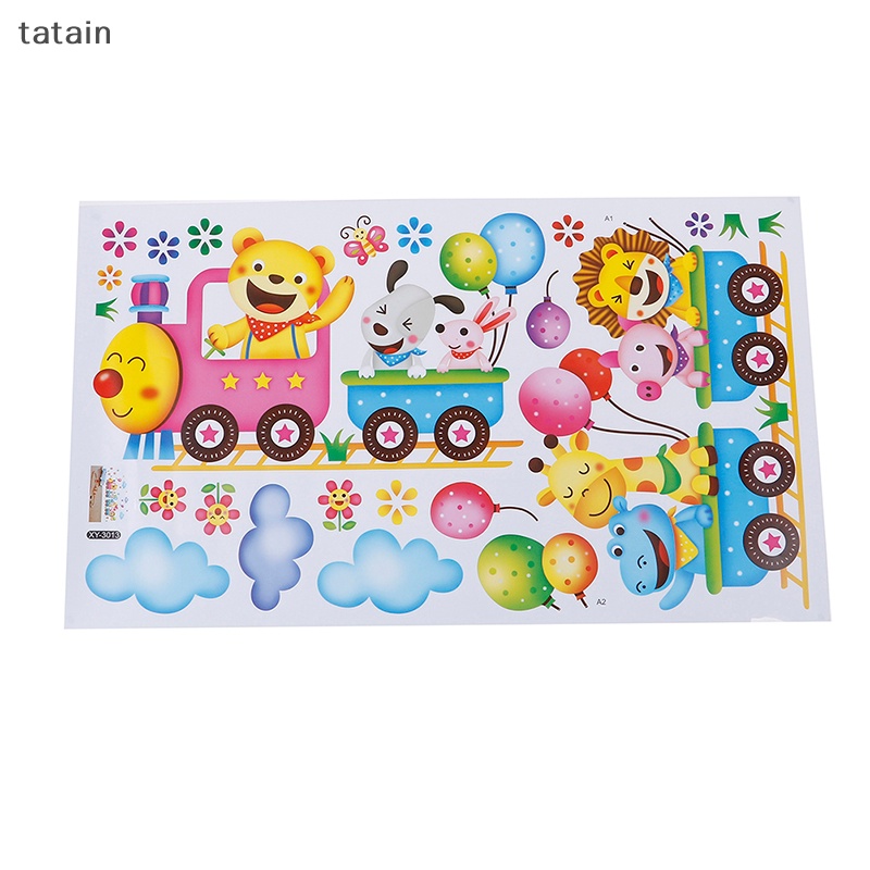 Miếng Dán Tường Hình Tàu Lửa / Động Vật Độc Đáo Trang Trí Nhà Cửa DIY Vn VN