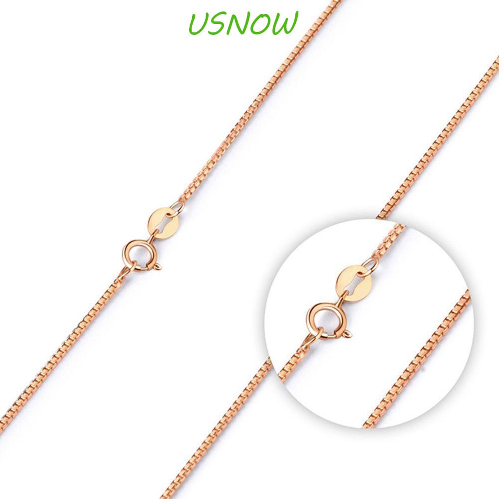 USNOW Vòng cổ Mỏng Có Khóa Càng Cua Cho Nam Và Nữ