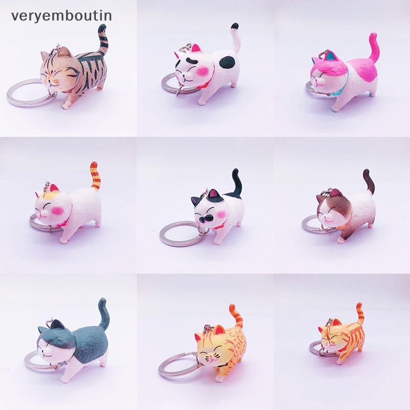 Móc Khóa Kim Loại Hình Mèo Dễ Thương
