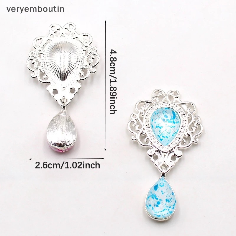 Ghim Cài Áo Bằng Bạc 48X26MM Dùng Trang Trí Tiệc Cưới DIY