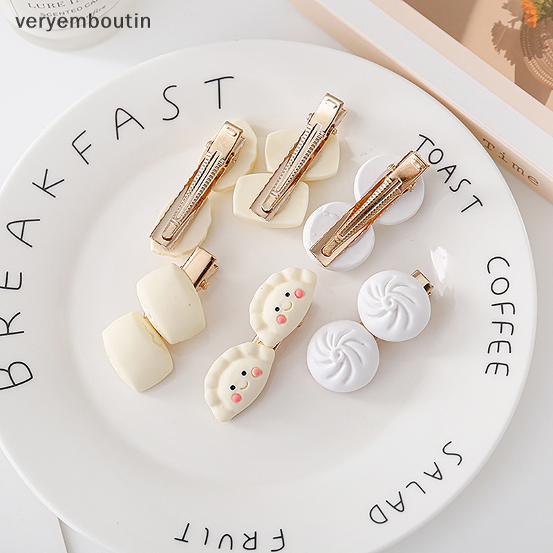 Kẹp Tóc Nữ Hình Bánh Bao Hấp Nhỏ Nhắn Dễ Thương Phong Cách Hàn Quốc