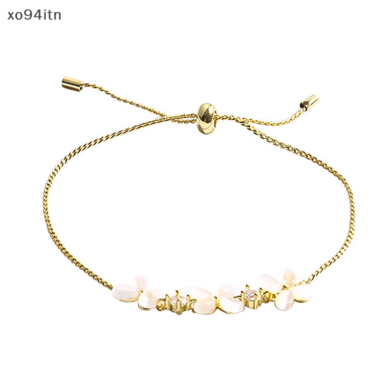 Vòng Tay Đính Đá Opal Màu Vàng Đồng Tùy Chỉnh Kích Thước Nhỏ Tinh Tế Thời Trang Cho Nữ