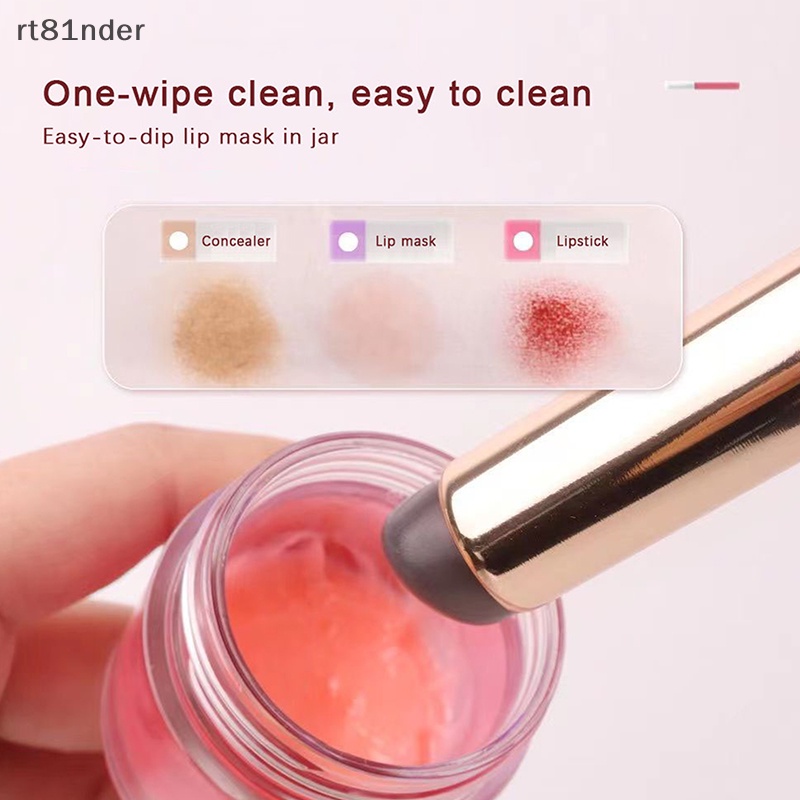 Rt Cọ Trang Điểm Đầu Tròn Bằng Silicon Góc Che Khuyết Điểm Chống Bụi Q Đầu Tròn Mới Đa Năng n