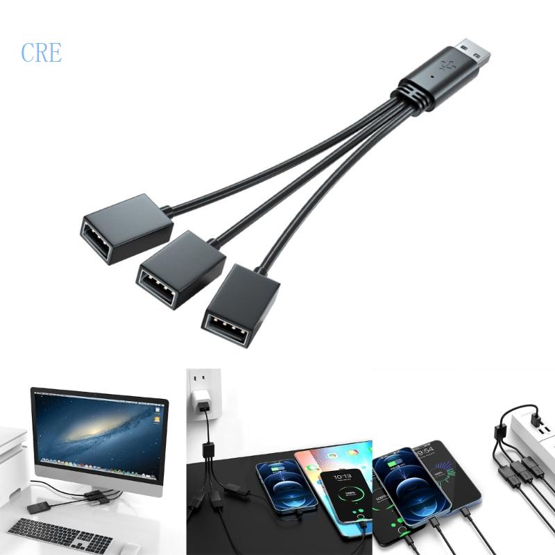 Hub Chia Cổng USB Kèm Dây Cáp Nối Dài Chuyên Dụng Cho Xe Hơi / Văn Phòng / Tr