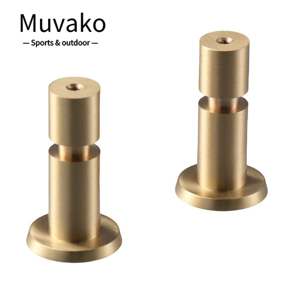 MUVAKO Bộ 2 Móc Treo Khăn Tắm Gắn Tường Màu Vàng Kim Trang Trí Nhà Tắm