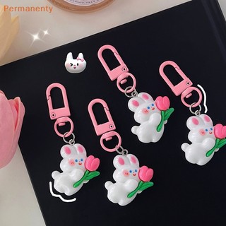 Móc Khóa Hình Thỏ Mini Dễ Thương