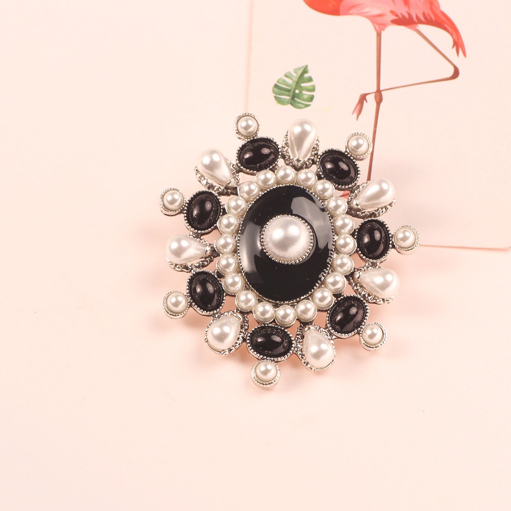 Ghim Cài Áo Đính Đá Pha Lê Phong Cách Baroque Cổ Điển