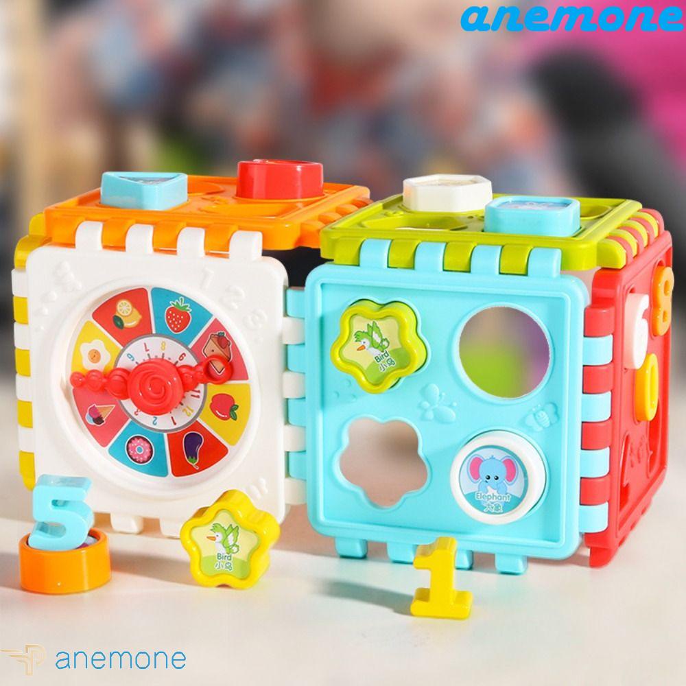 ANEMONE Bộ 6 Khối Lắp Ráp Hexahedron Màu Sắc Ngẫu Nhiên Giáo Dục Nhận Thức Cho Bé