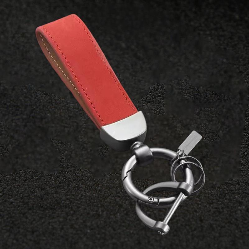 Móc Chìa Khóa Bằng Da PU Chống Mòn Thời Trang Cho Nam