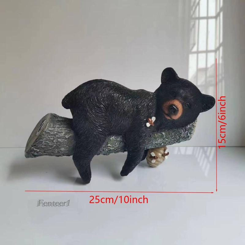 Đồ trang trí Chú Gấu Bằng Nhựa Resin Trang Trí Sân Vườn