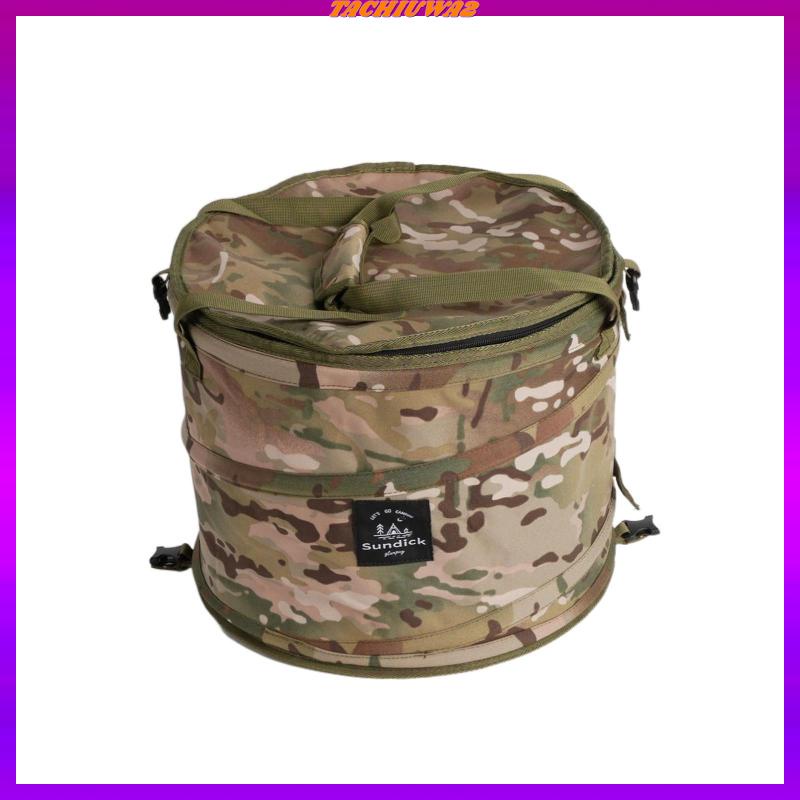 Thùng Đựng Rác Có Nắp Có Thể Tái Chế Tiện Dụng Khi Đi Cắm Trại