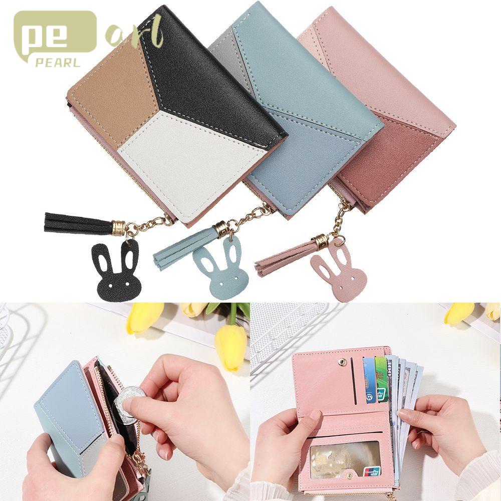 PEARLVN Ví Da PU Thời Trang Cho Nữ