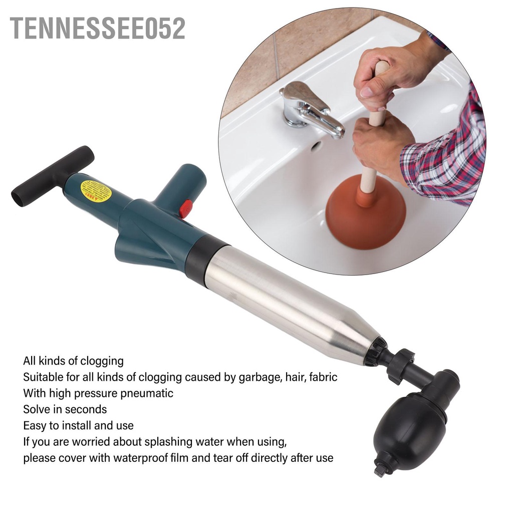 Tennessee052 Vệ Sinh Tỳ Bộ Áp Lực Cao Nhanh Hiệu Quả Bằng Tay Cống Plumb Pit Tông Cho Phòng Tắm Nhà Bếp Sàn