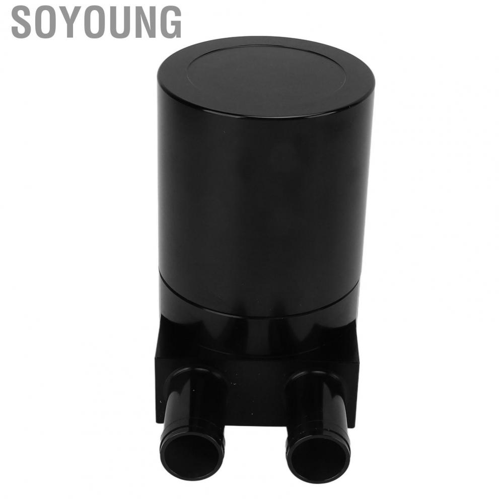 Soyoung Oil Catch Can Air Separator Professional Aluminum Alloy Leakproof Stable Black High Temperature Resistant for Car