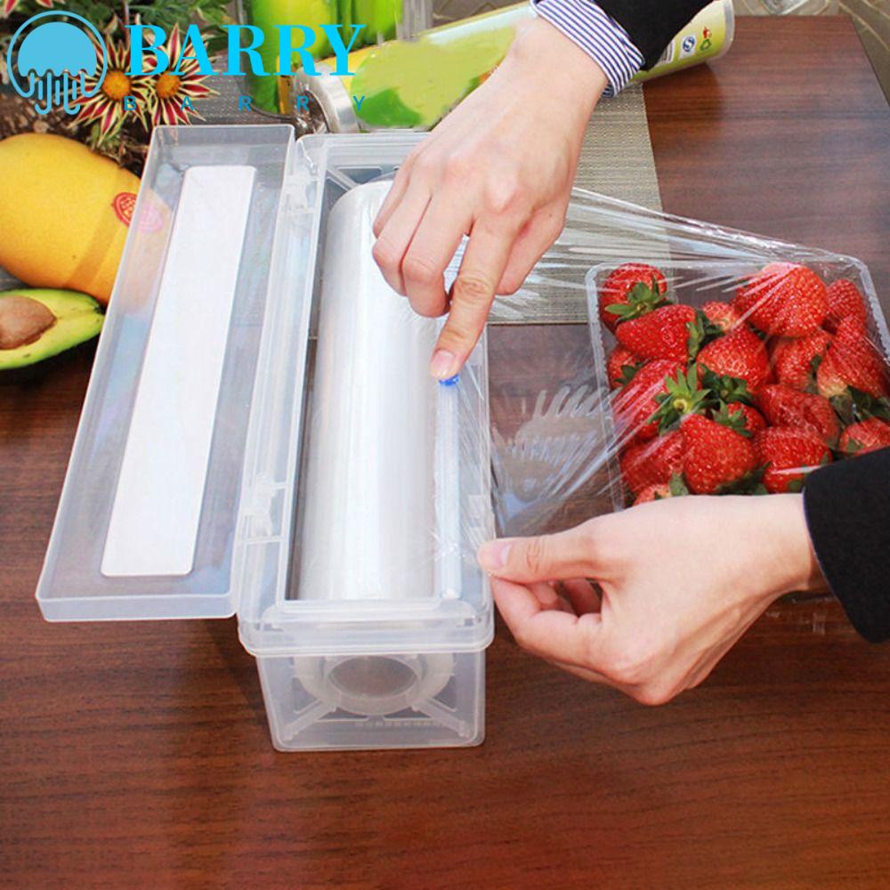 BARRY Hộp Nhựa Đựng Màng Bọc Thực Phẩm Có Thể Điều Chỉnh Và Tái Sử Dụng