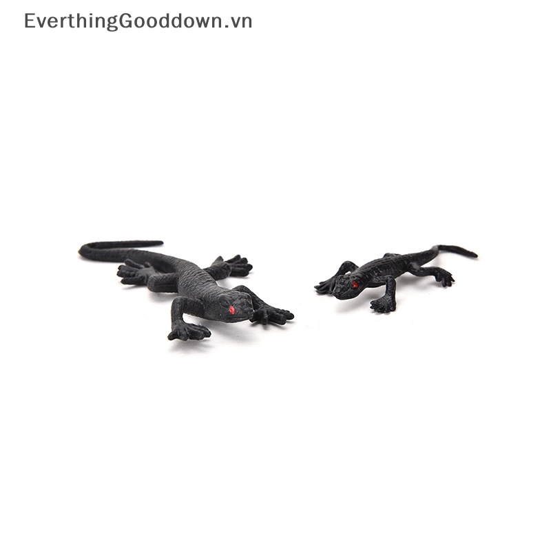 Everthinggooddown Set 2 Chú Thằn Lằn Giả Bằng Nhựa Vui Nhộn Đồ Chơi Cuộc Sống Vui Nhộn Bằng Nhựa Bọ Cánh Cứng Vui Nhộn Độc Đáo