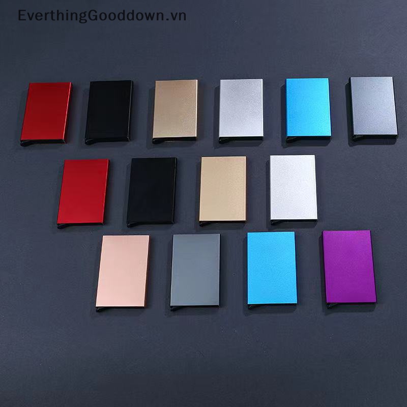 Everthinggood Ví Đựng Thẻ Tín Dụng ID Bằng Kim Loại Nhôm Mỏng Chống Trộm Cho Nam Và Nữ vn