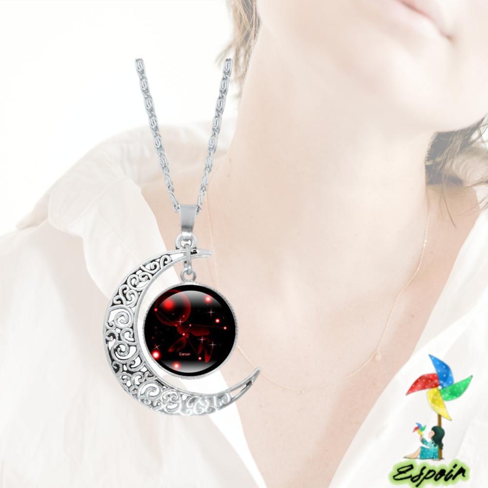 ESPO Vòng cổ Bạc Hoạ Tiết 12 Chòm Sao