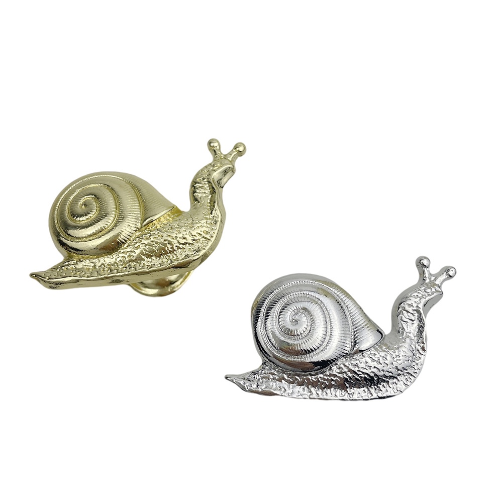 Tay Cầm Đồ Nội Thất Hình Ốc Sên Mạ Bạc Nhiều Lớp Cứng Chống Mòn