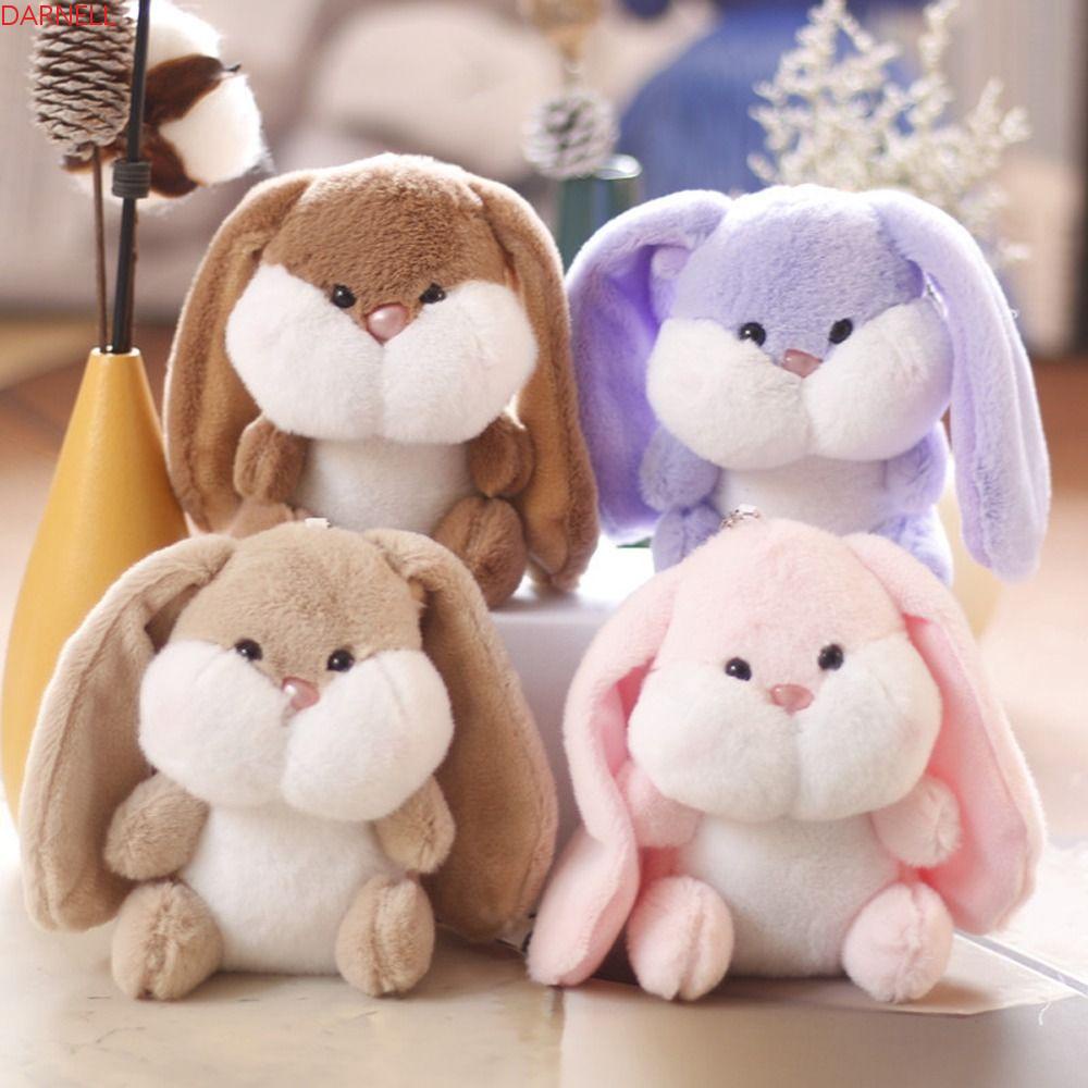 DARNELL Móc Khóa Hình Thỏ Nhồi Bông Đáng Yêu