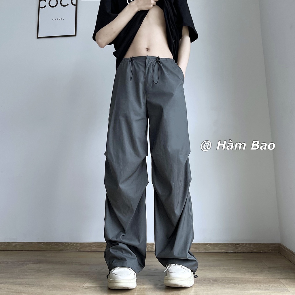 Quần Kaki Dài Ống Rộng Phong Cách Retro Mỹ Cá Tính Cho Nam