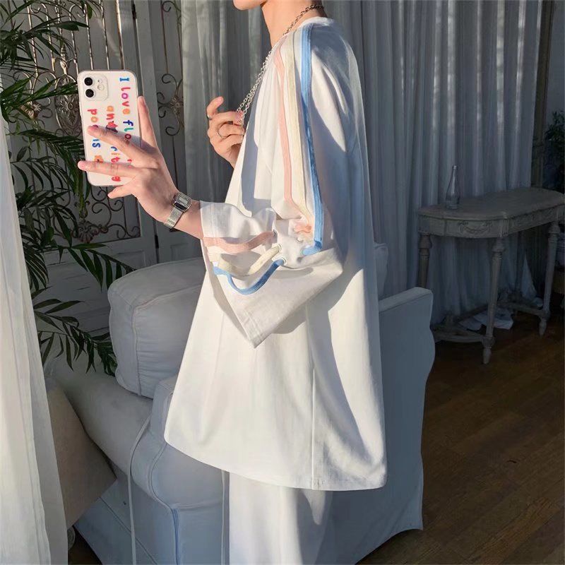 Áo Thun Tay Ngắn Dáng Rộng Thời Trang Mùa Hè Phong Cách Hàn Quốc Cho Nam