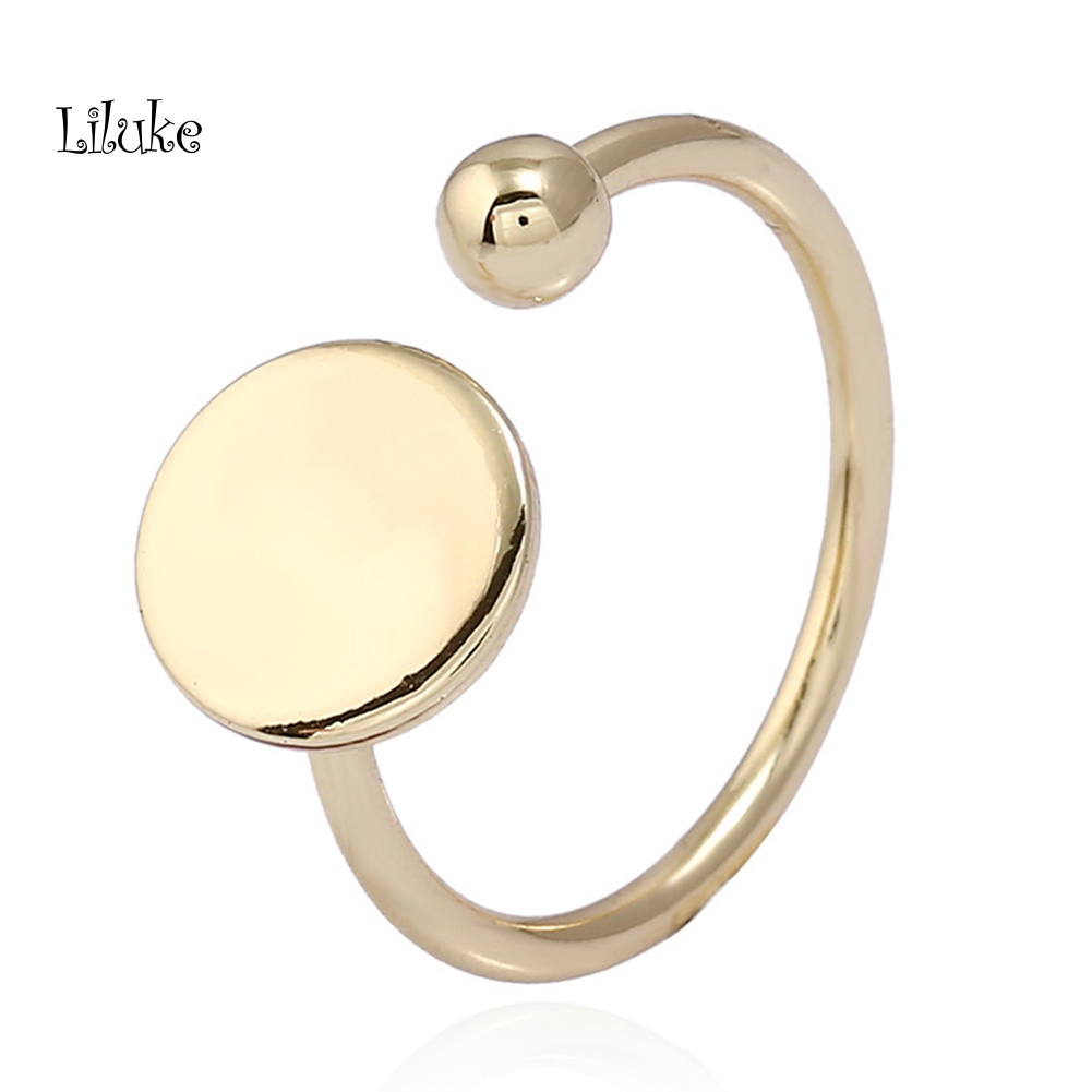 Nhẫn Hợp Kim Hở Kiểu Dáng Độc Đáo Thời Trang Cho Nữ