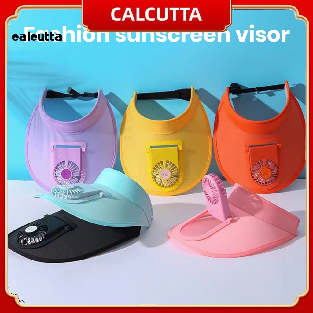 Mũ Chống Nắng Vành Rộng Bằng Polyester Siêu Nhẹ Màu Trơn Tùy Chỉnh 3 Tốc Độ Kèm Quạt Tiện Dụng Mang Theo Du Lịch Dã Ngoại Cho Nữ