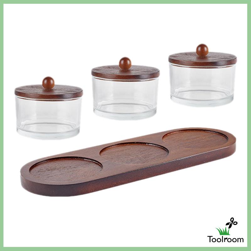 Khay Đựng Hũ Gia Vị Chia Ngăn Làm Quà Tặng Cho Tiệc Tùng