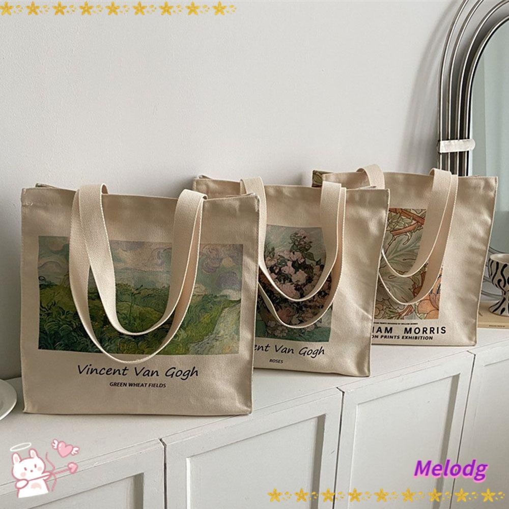 MELODG Túi vải Khóa Kéo Thời Trang Nữ