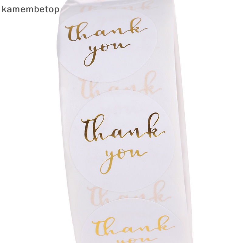 Cuộn 500 Nhãn Dán Tròn THANK YOU Trang Trí Sổ Tay Z n