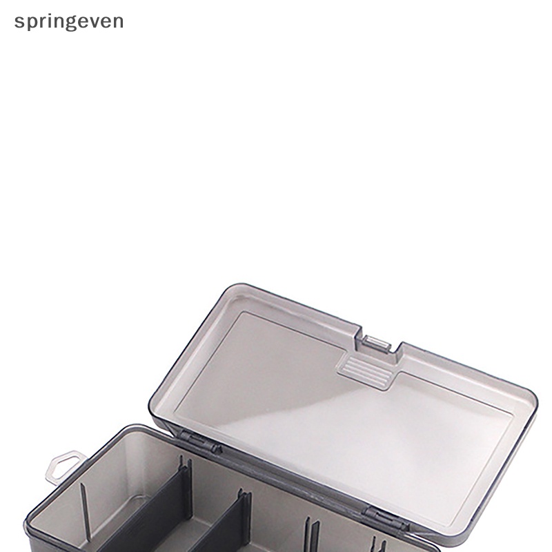 Hộp Đựng Mồi Câu Cá Giả Bằng Nhựa Pp Hai Lớp Màu Sắc Xám