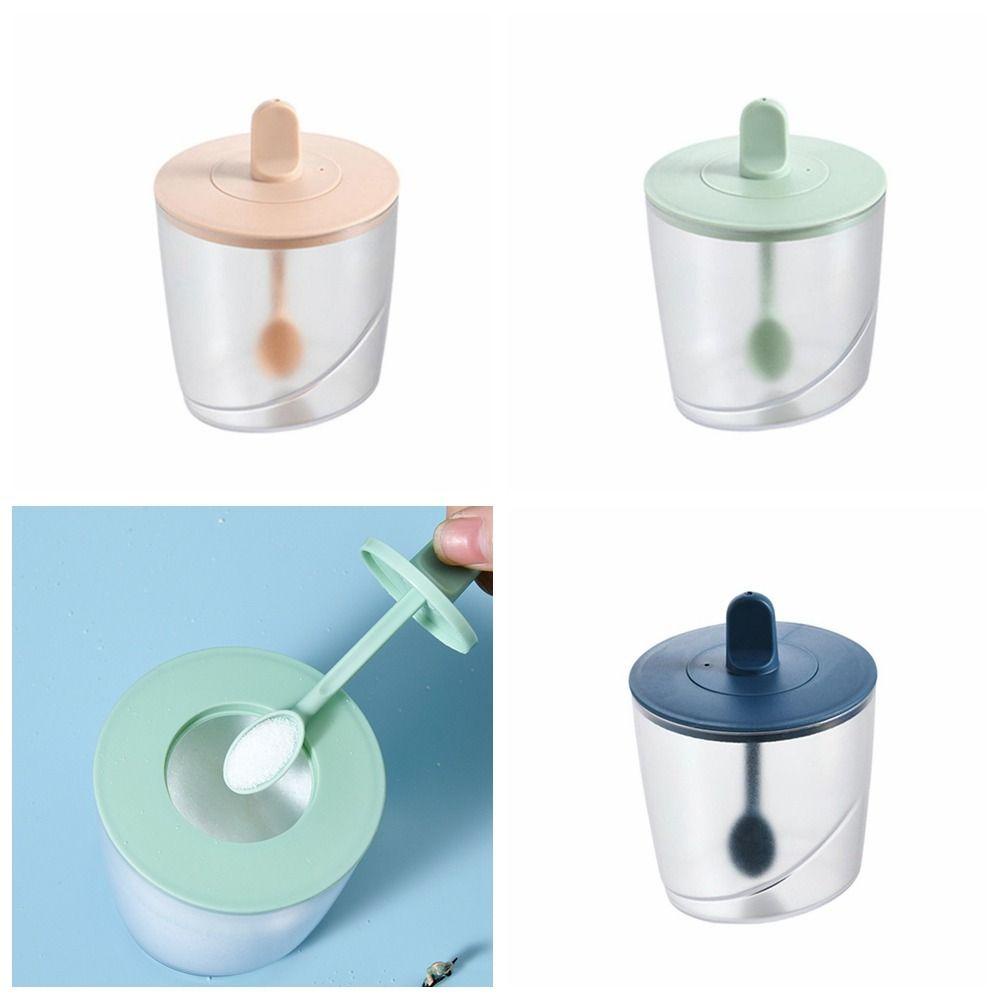 BARRY Hộp Đựng Gia Vị Bằng PP Trong Suốt 3 Màu Sắc Tùy Chọn Kèm Nắp Đậy Tiện Dụng Cho Gia Đình