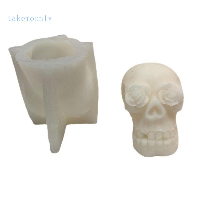 Khuôn Làm Nến Thơm Hình Bộ Xương Trang Trí Halloween