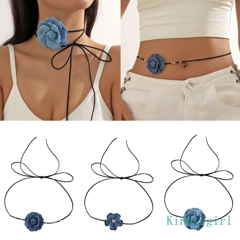 Vòng cổ Mặt Hoa Jean Phong Cách Gothic Cho Nữ