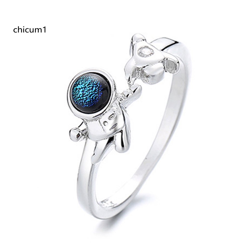 Nhẫn Cặp Hình Phi Hành Gia Thời Trang Dễ Phối Đồ