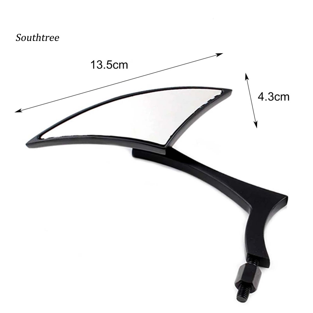 Bộ 2 Gương Chiếu Hậu Bằng Hợp Kim Nhôm Thay Thế Chuyên Dụng Cho Xe Mô Tô