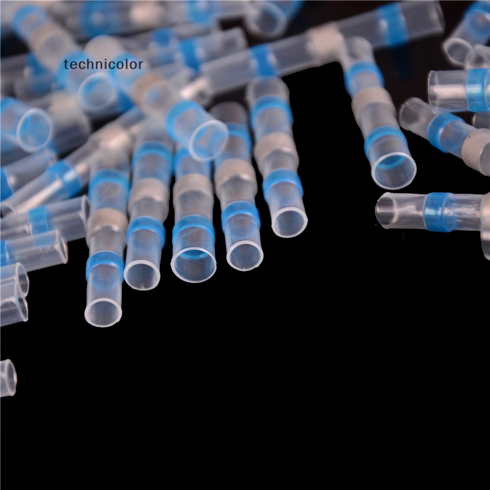 Giảm Giá 10 Ống Co Nhiệt Chống Nước 16-14AWG Màu Xanh Dương