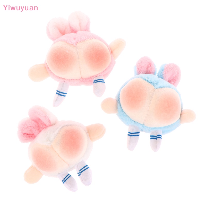 < Yiwuyuan > Móc Khóa Búp Bê Nhồi Bông Mềm Mại Hình Mông Thỏ Dễ Thương Trang Trí Ba Lô / Túi Xách / Xe Hơi Mới